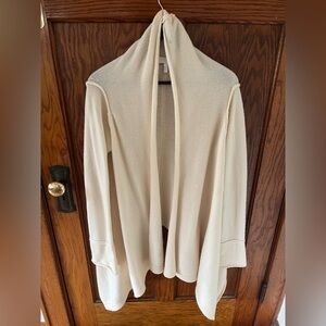 Escada Sport Cream Wool Cashmere Long Sleeve Cardigan Wrap Sweater VGUC SZ S